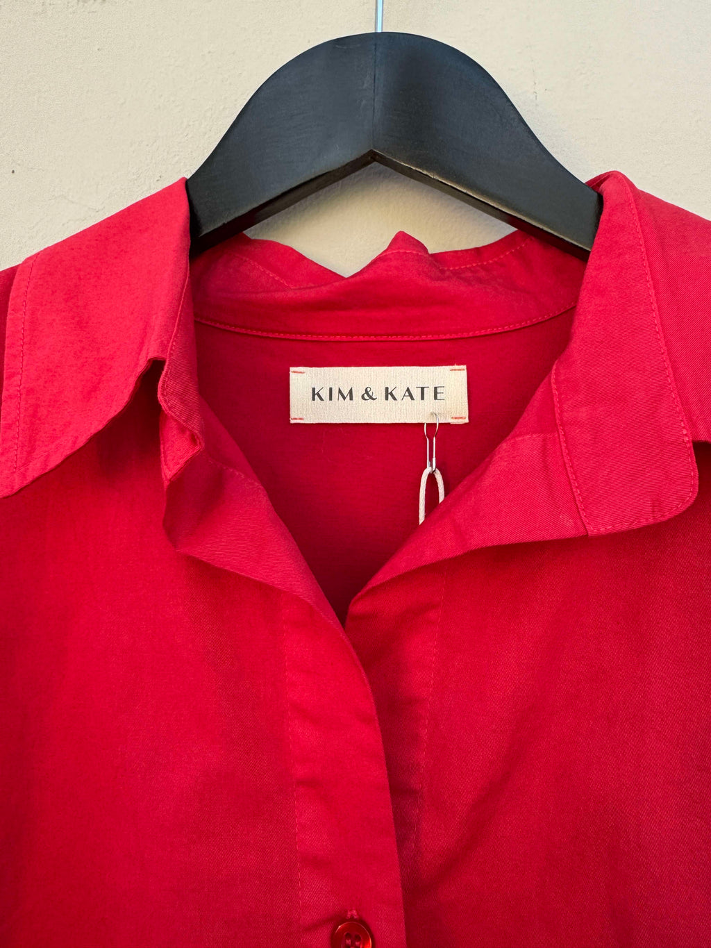 KIM & KATE The Boyfriend shirt Tomato