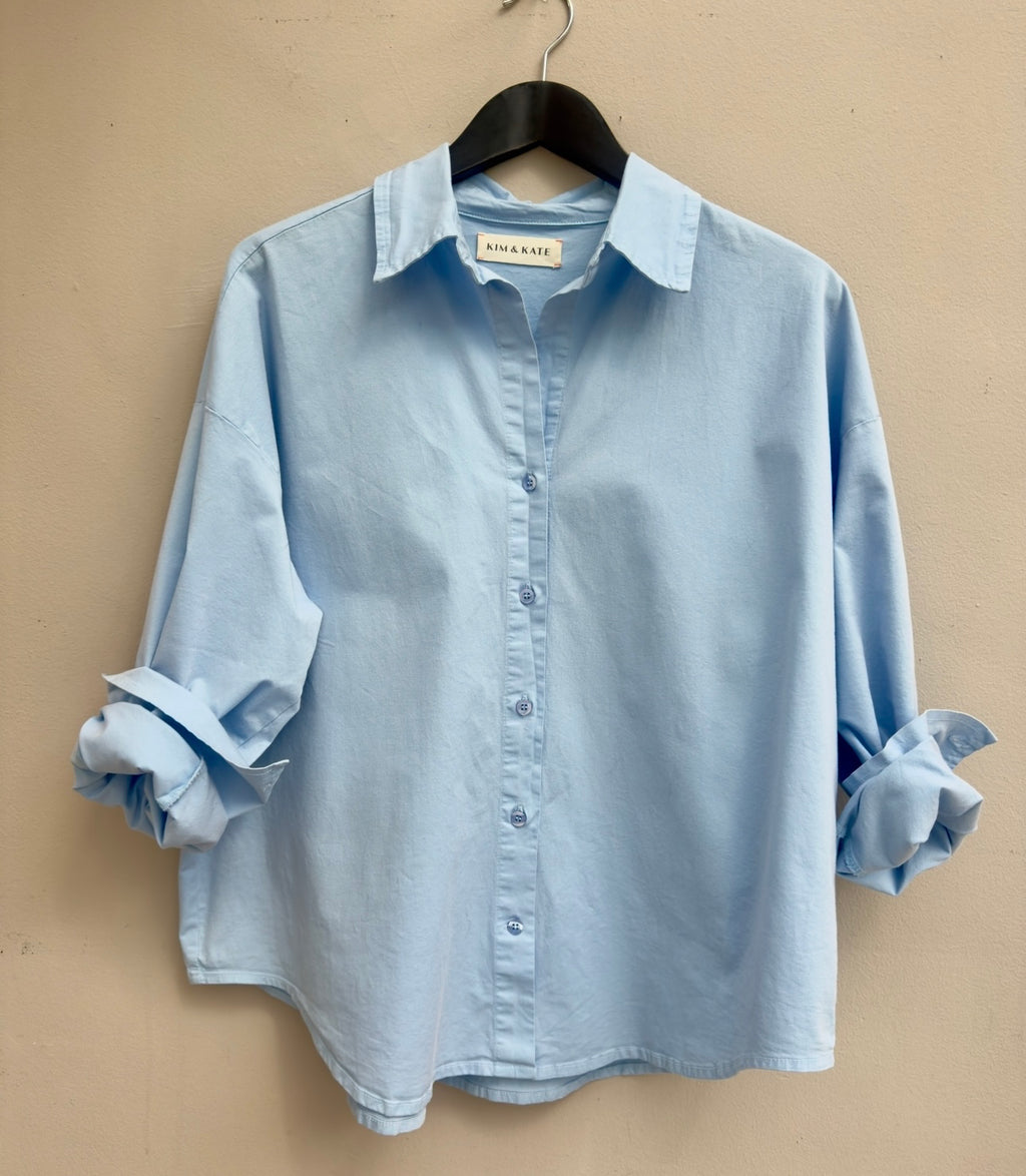 KIM & KATE The Boyfriend shirt Portofino blue