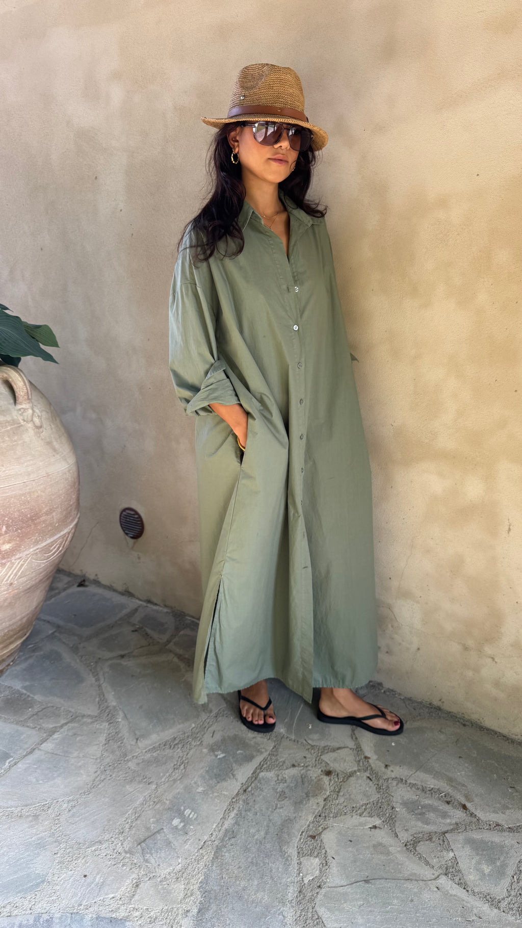 KIM & KATE The Girlfriend dress Olive