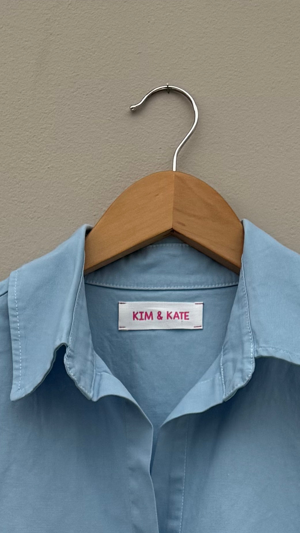 KIM & KATE The Boyfriend blouse Sky Blue