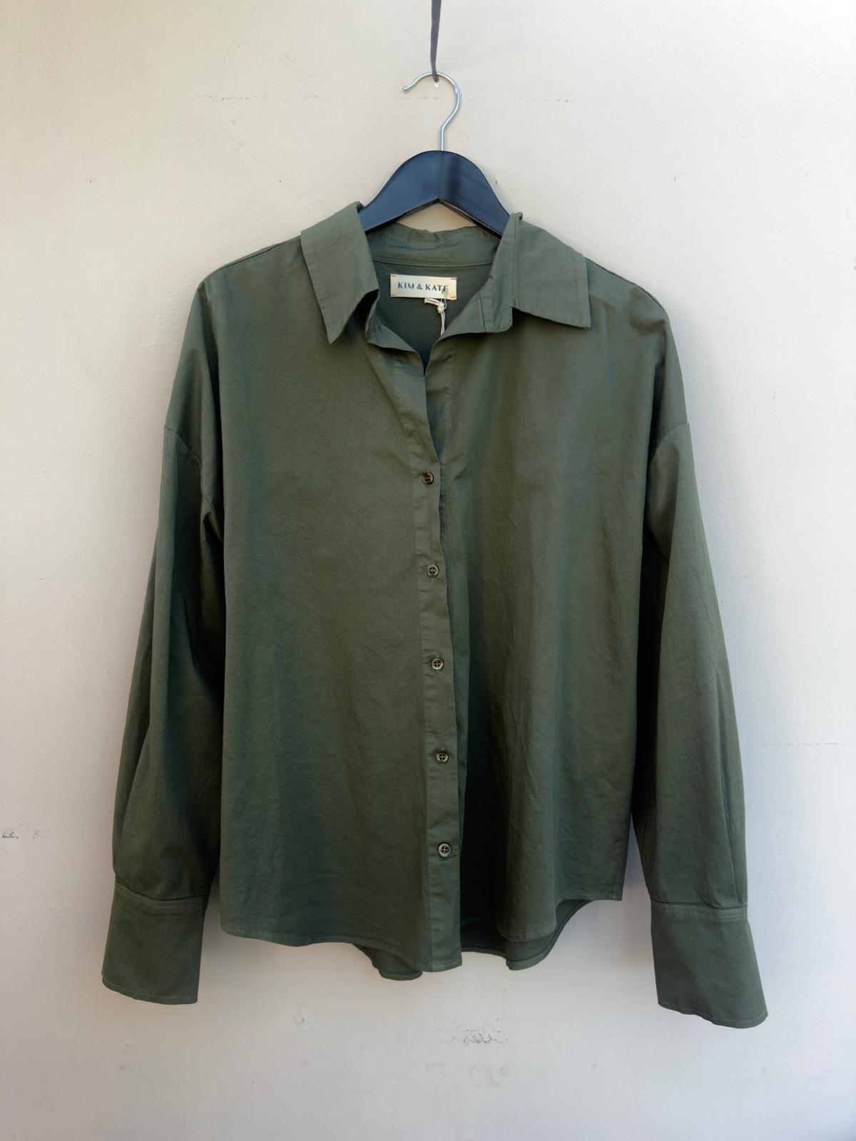 KIM & KATE The Boyfriend blouse Olive