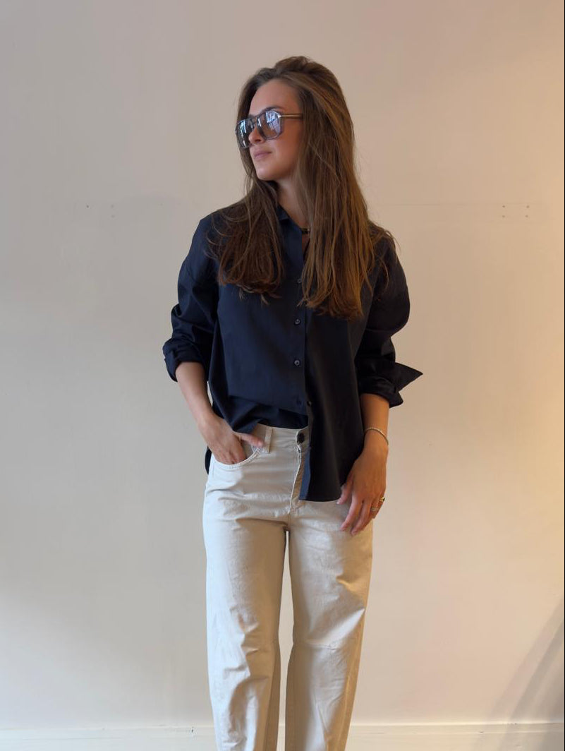 KIM & KATE The Boyfriend blouse Navy